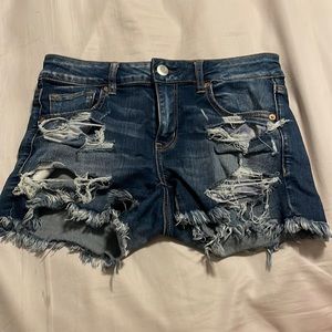 American Eagle Super Stretch cut off jean shorts